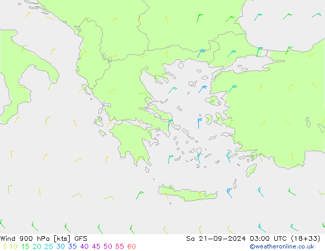 Wind 900 hPa GFS Sa 21.09.2024 03 UTC