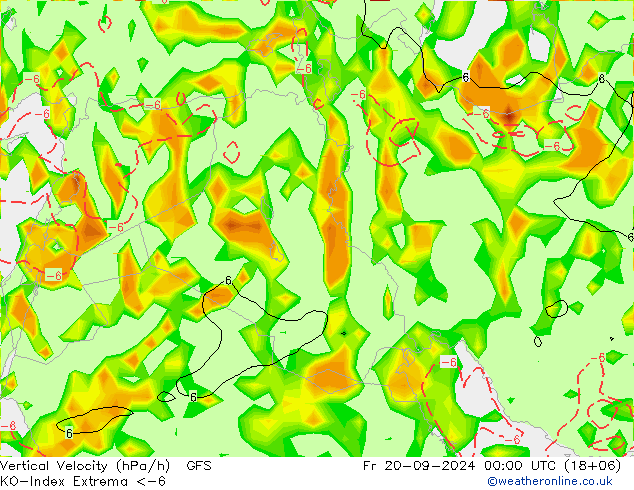 Convectie-Index GFS september 2024