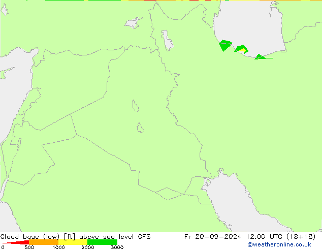 Cloud base (low) GFS  20.09.2024 12 UTC