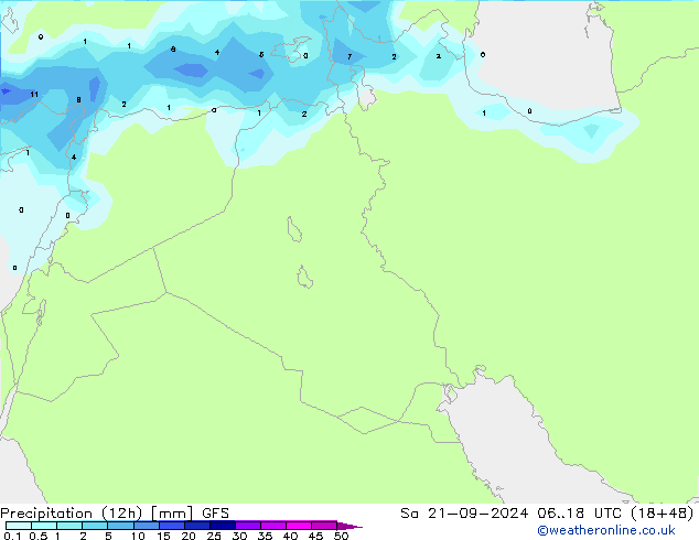  (12h) GFS  21.09.2024 18 UTC