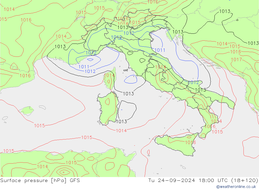 GFS: Tu 24.09.2024 18 UTC