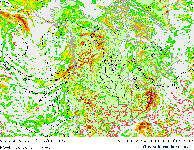 Convection-Index GFS Th 26.09.2024 00 UTC