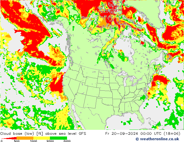 Cloud base (low) GFS Fr 20.09.2024 00 UTC