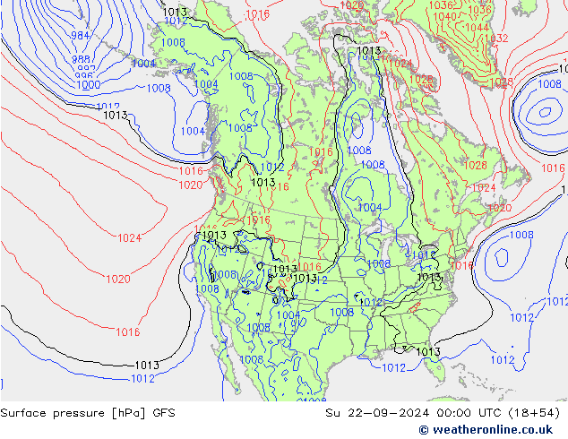 GFS: So 22.09.2024 00 UTC