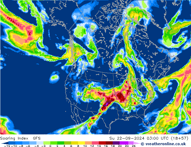 Soaring Index GFS dom 22.09.2024 03 UTC