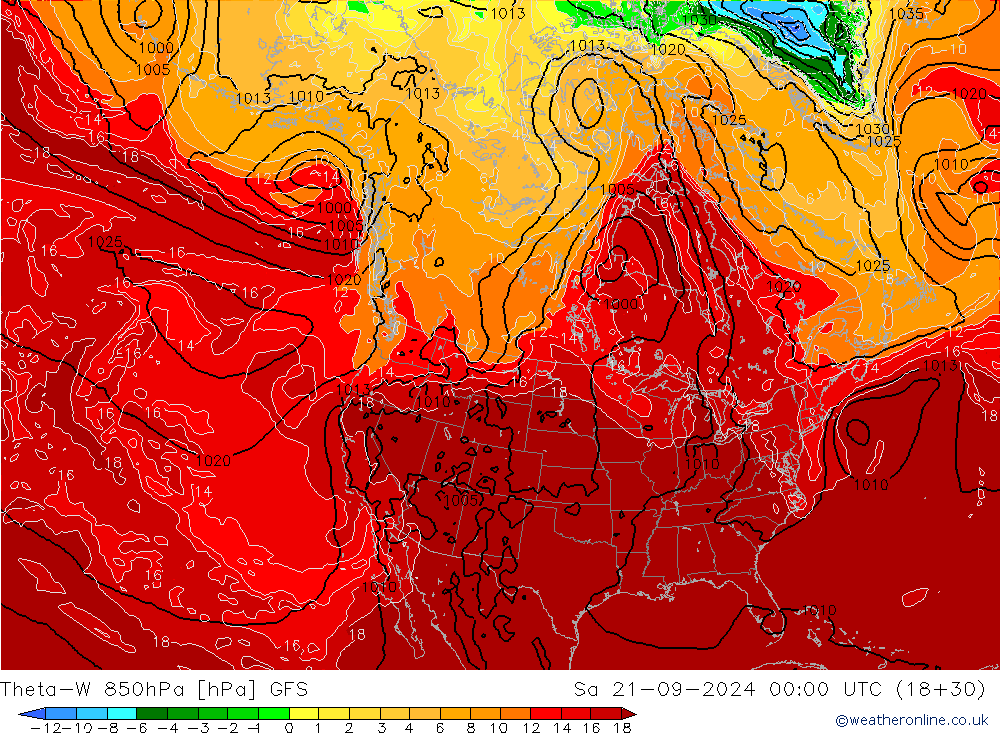 Theta-W 850hPa GFS Eylül 2024