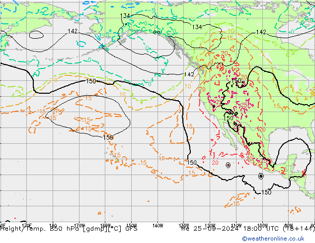 GFS: We 25.09.2024 18 UTC