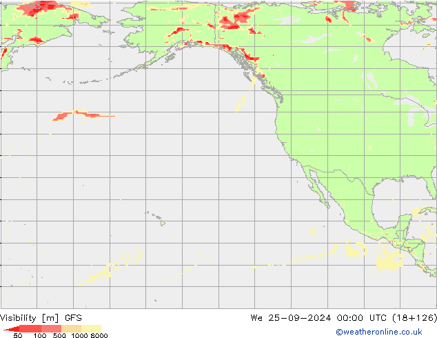 Visibilidad GFS mié 25.09.2024 00 UTC