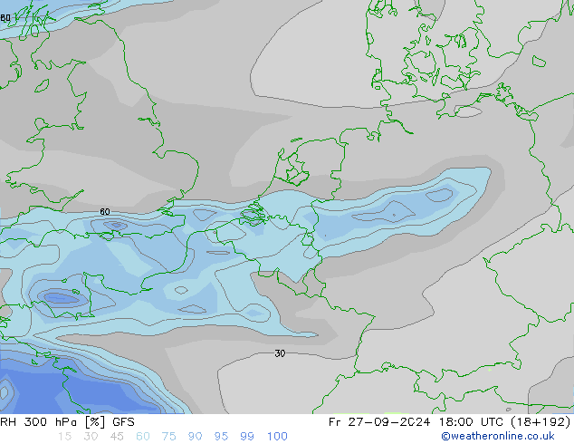 RV 300 hPa GFS vr 27.09.2024 18 UTC