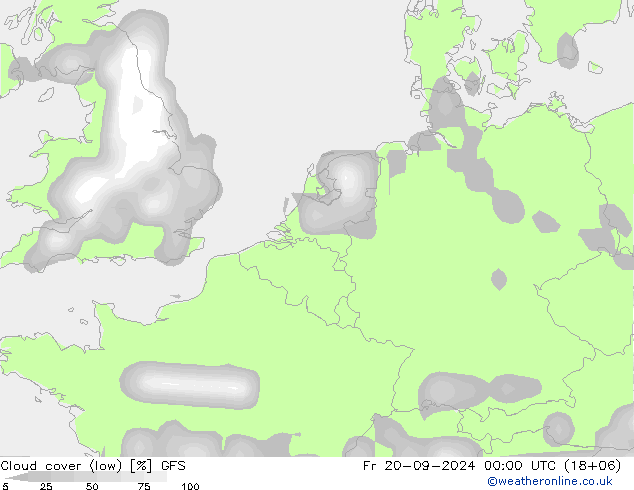 Wolken (tief) GFS Fr 20.09.2024 00 UTC