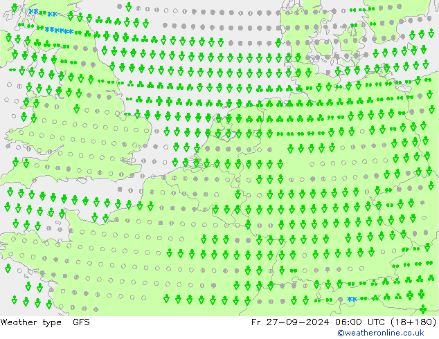 tipo de precipitação GFS Sex 27.09.2024 06 UTC