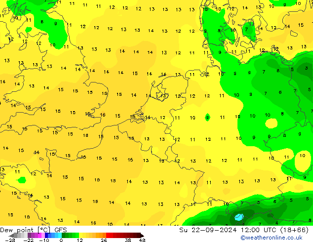 punkt rosy GFS nie. 22.09.2024 12 UTC