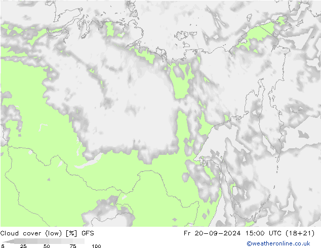 Nubes bajas GFS vie 20.09.2024 15 UTC