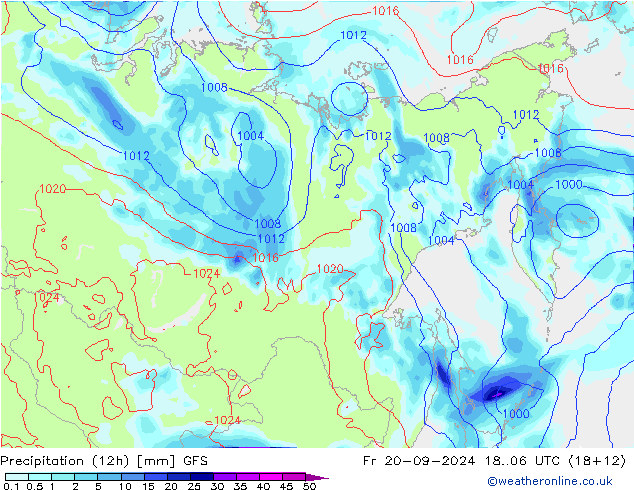  (12h) GFS  20.09.2024 06 UTC