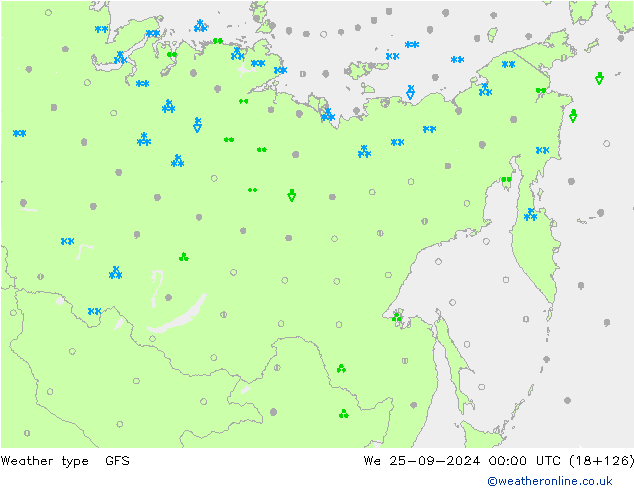 Weather type GFS We 25.09.2024 00 UTC