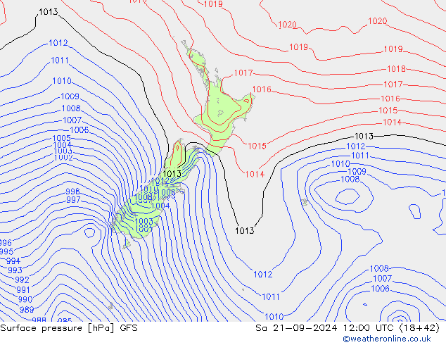 GFS: za 21.09.2024 12 UTC