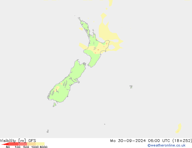 Sichtweite GFS Mo 30.09.2024 06 UTC