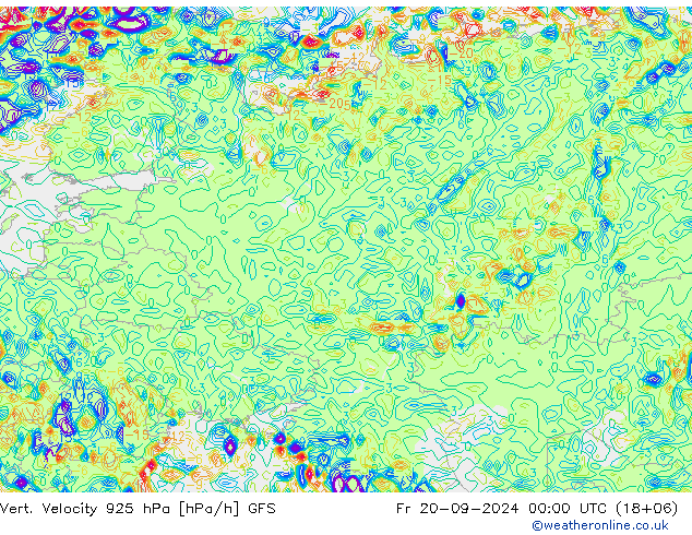 Vert. Velocity 925 hPa GFS September 2024