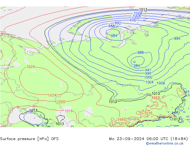 GFS: Mo 23.09.2024 06 UTC