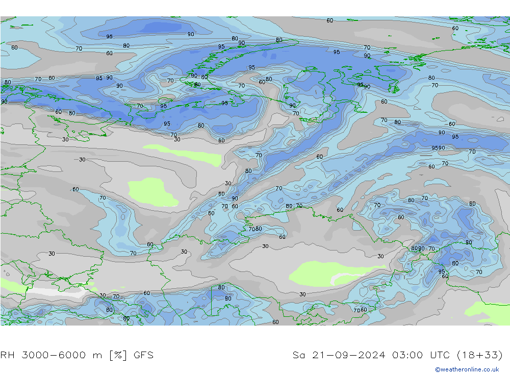 RH 3000-6000 m GFS Sáb 21.09.2024 03 UTC