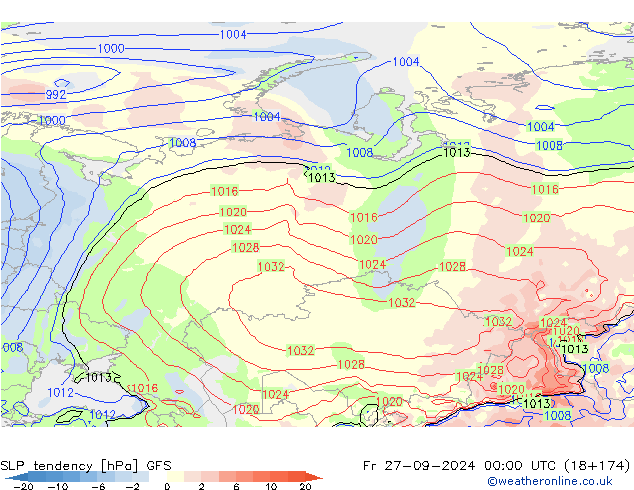 tendencja GFS pt. 27.09.2024 00 UTC