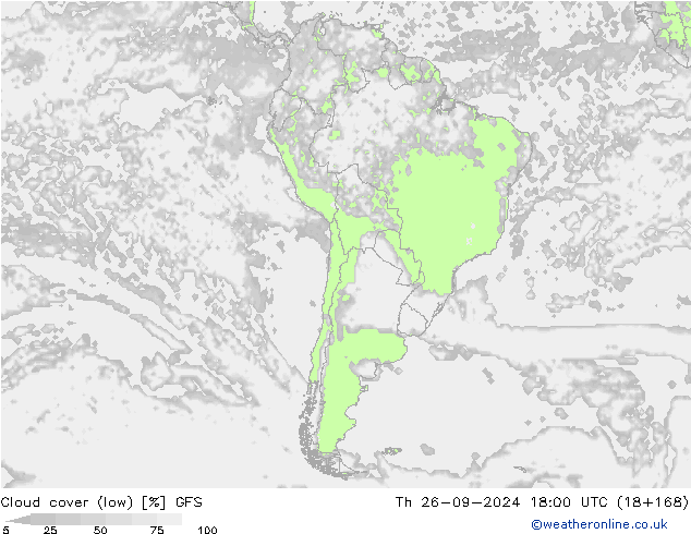 Wolken (tief) GFS Do 26.09.2024 18 UTC