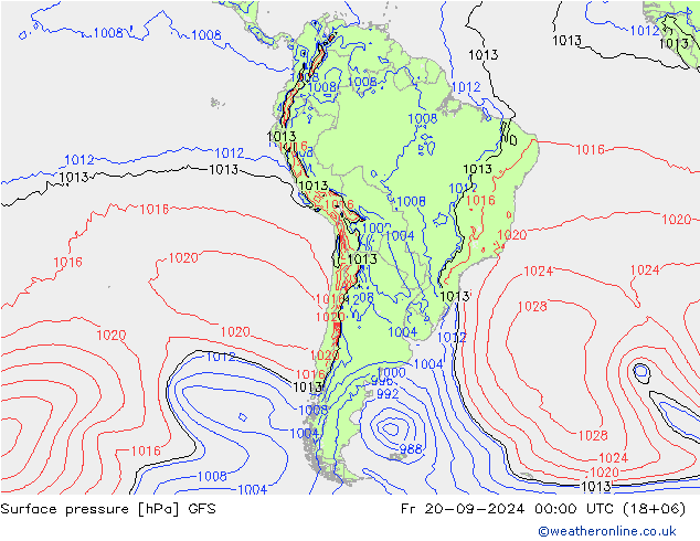 GFS: ven 20.09.2024 00 UTC