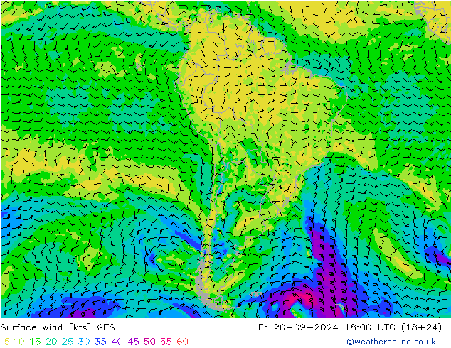  10 m GFS  20.09.2024 18 UTC