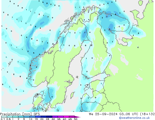 Precipitación GFS septiembre 2024