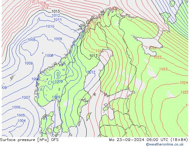 GFS: Mo 23.09.2024 06 UTC