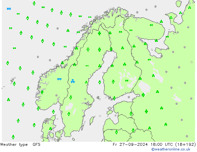 Modellwetter GFS Fr 27.09.2024 18 UTC