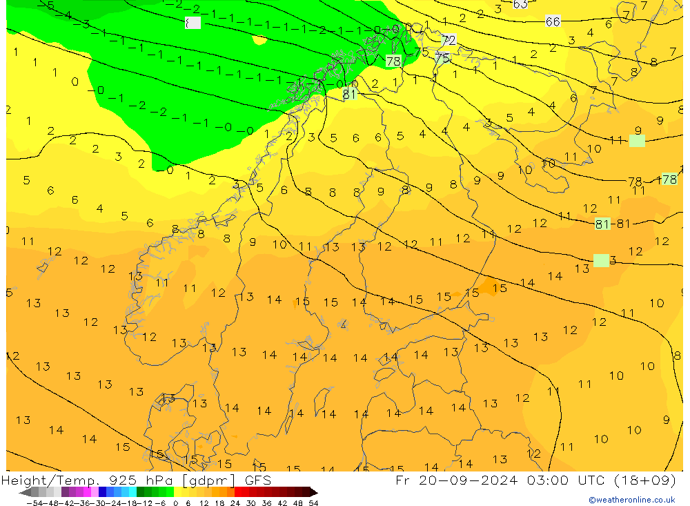 Height/Temp. 925 hPa GFS pt. 20.09.2024 03 UTC
