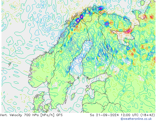 Vert. Velocity 700 hPa GFS  2024