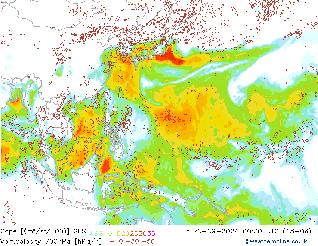 Cape GFS Fr 20.09.2024 00 UTC