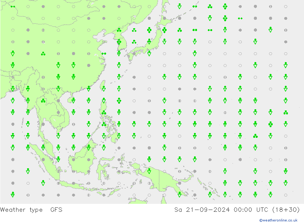 Weather type GFS So 21.09.2024 00 UTC