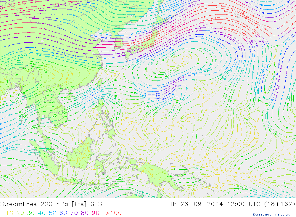  200 hPa GFS  26.09.2024 12 UTC