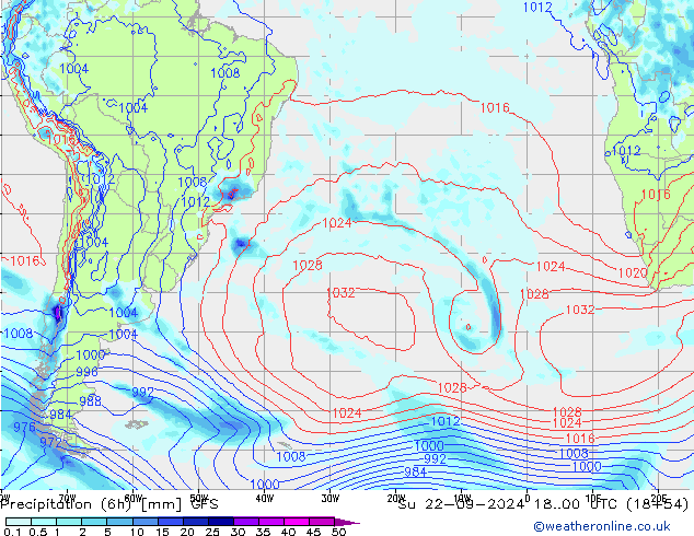 Z500/Rain (+SLP)/Z850 GFS So 22.09.2024 00 UTC