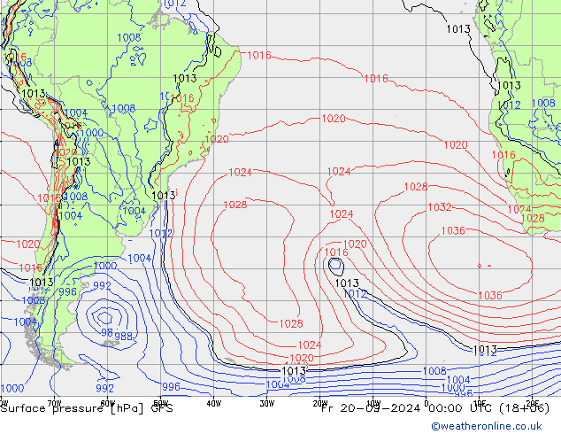 GFS: Pá 20.09.2024 00 UTC