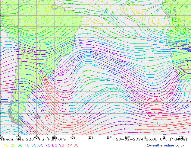 ветер 200 гПа GFS пт 20.09.2024 03 UTC