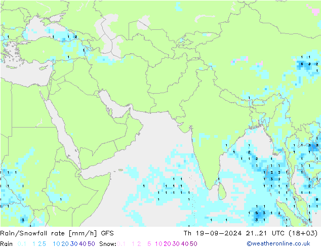 Regen/Schneefallrate GFS Do 19.09.2024 21 UTC