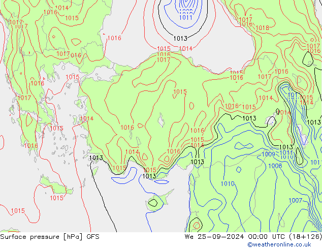 GFS: wo 25.09.2024 00 UTC