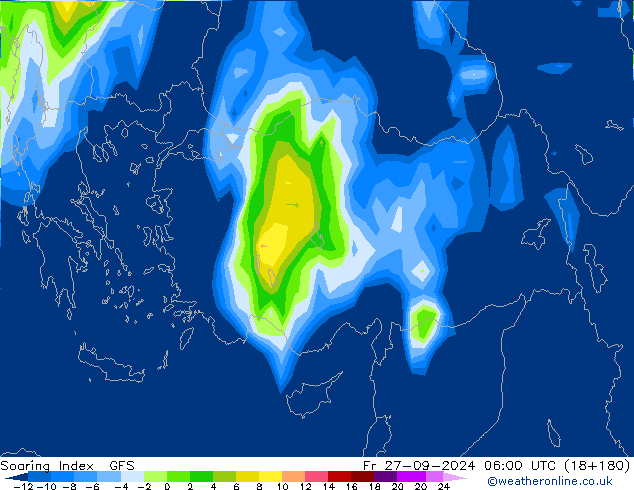 Soaring Index GFS ven 27.09.2024 06 UTC