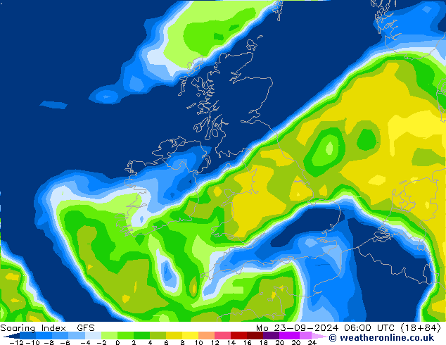 Soaring Index GFS ma 23.09.2024 06 UTC