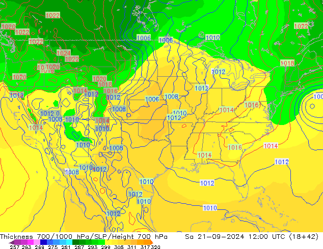 Thck 700-1000 hPa GFS Sa 21.09.2024 12 UTC