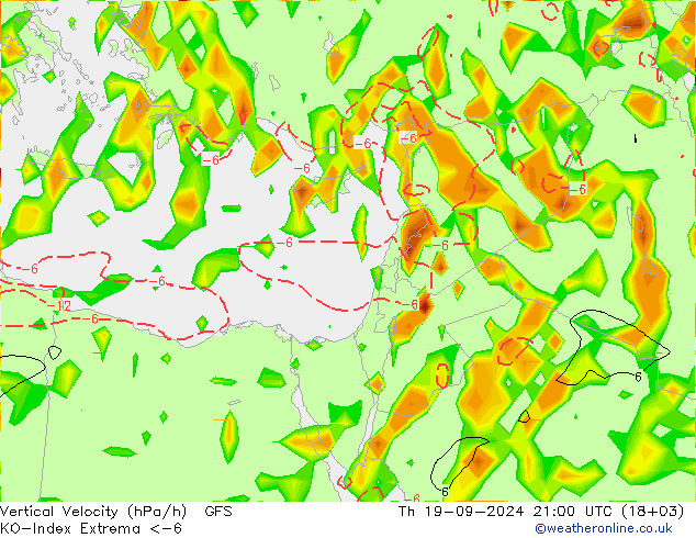 Convection-Index GFS jeu 19.09.2024 21 UTC