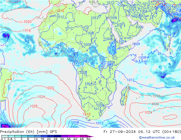 Yağış (6h) GFS Eylül 2024