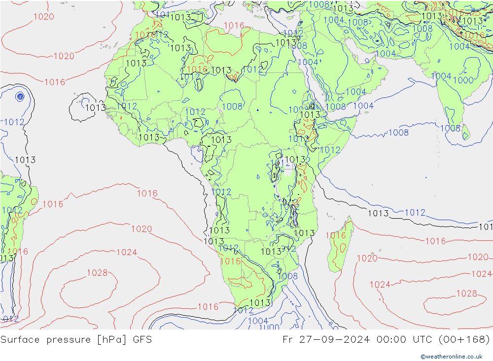 GFS: пт 27.09.2024 00 UTC