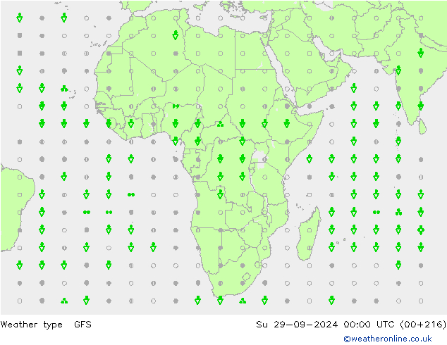 Weermodel GFS zo 29.09.2024 00 UTC