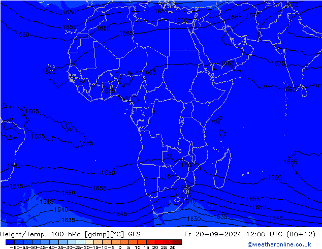 Height/Temp. 100 гПа GFS пт 20.09.2024 12 UTC