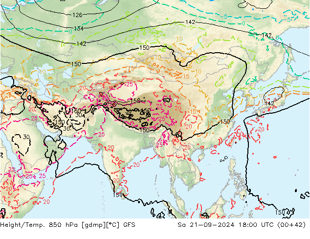 GFS: sam 21.09.2024 18 UTC